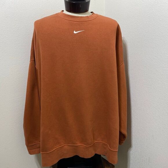 Nike Center Swoosh Logo Pullover Sweatshirt Size XXL Cotton Blend - Picture 1 of 8